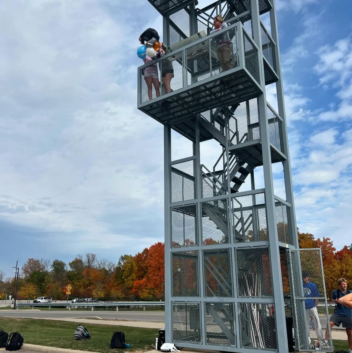 Science NHS Egg Drop at Room 131 and Band Tower